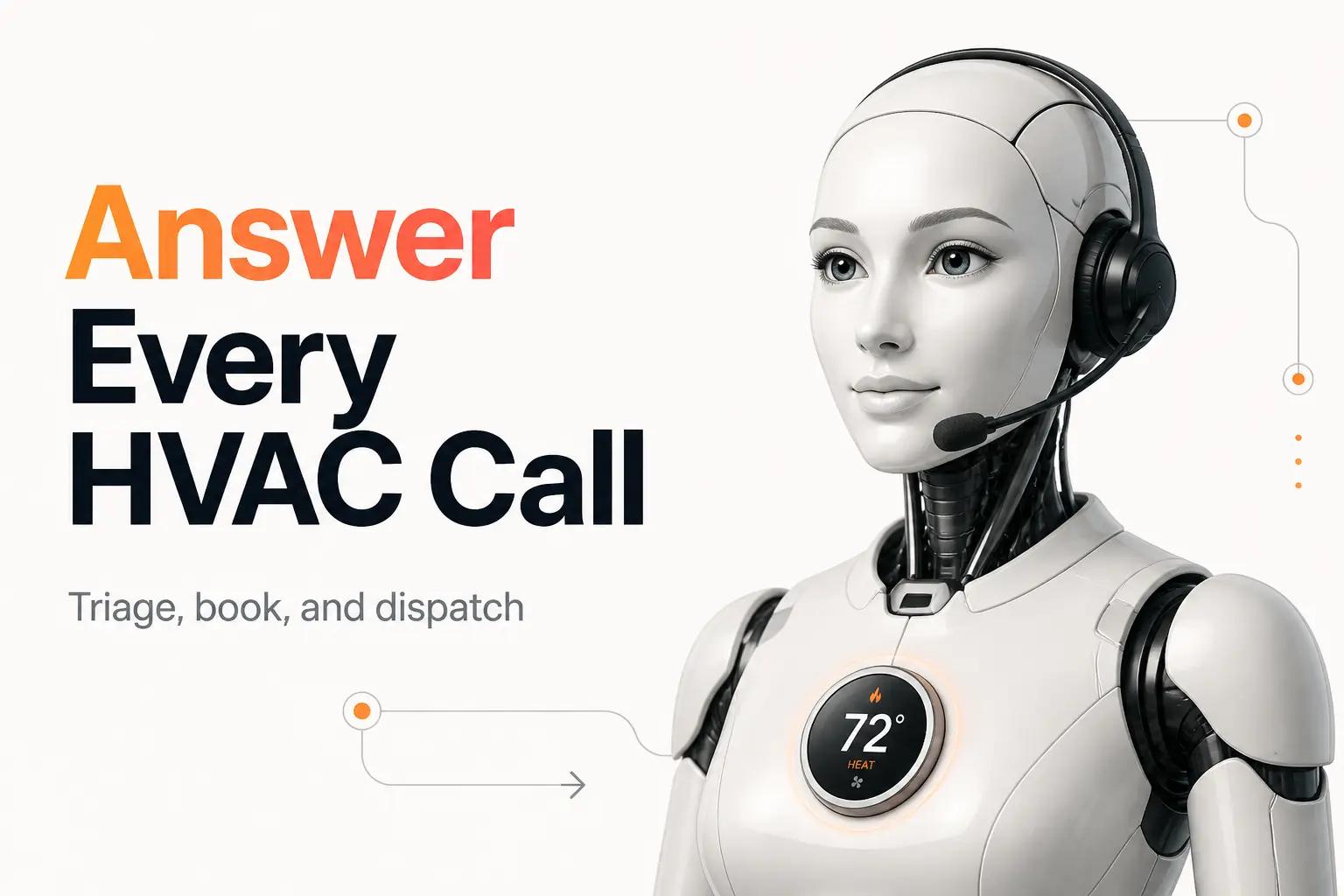 Illustration for AI Receptionist for HVAC: What It Takes to Book Jobs