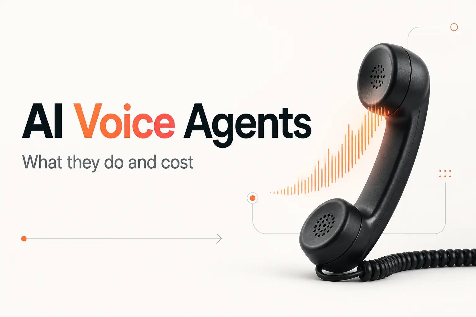 Illustration for AI Voice Agents: What They Do, Cost, and When to Build One