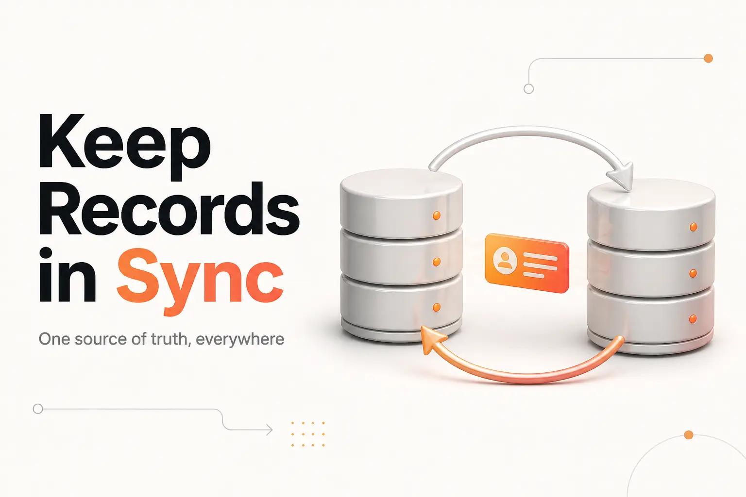Illustration for CRM Data Sync: How to Keep Records Consistent Across Tools