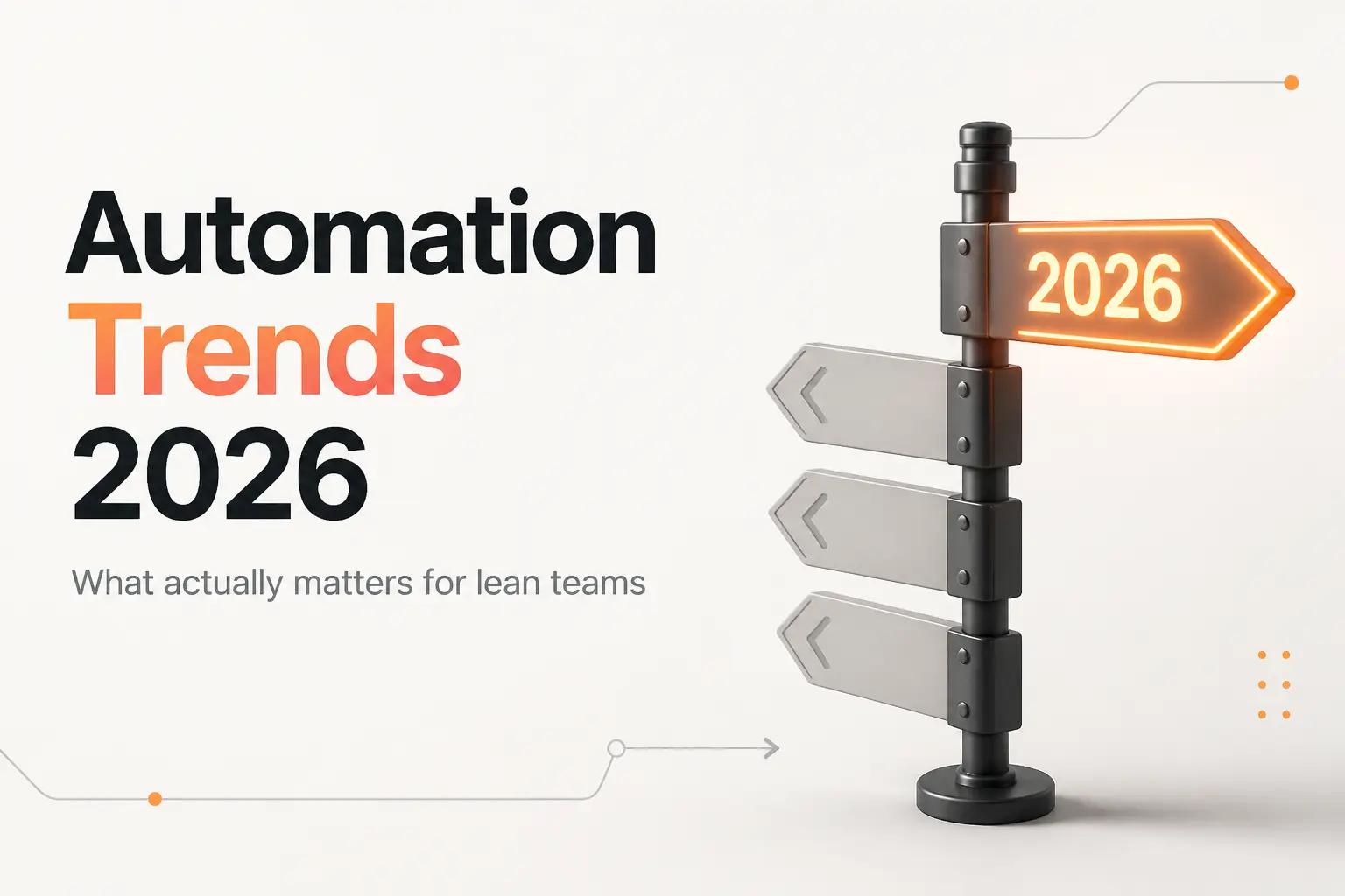 Illustration for Automation Trends 2026: What Actually Matters for Lean Teams