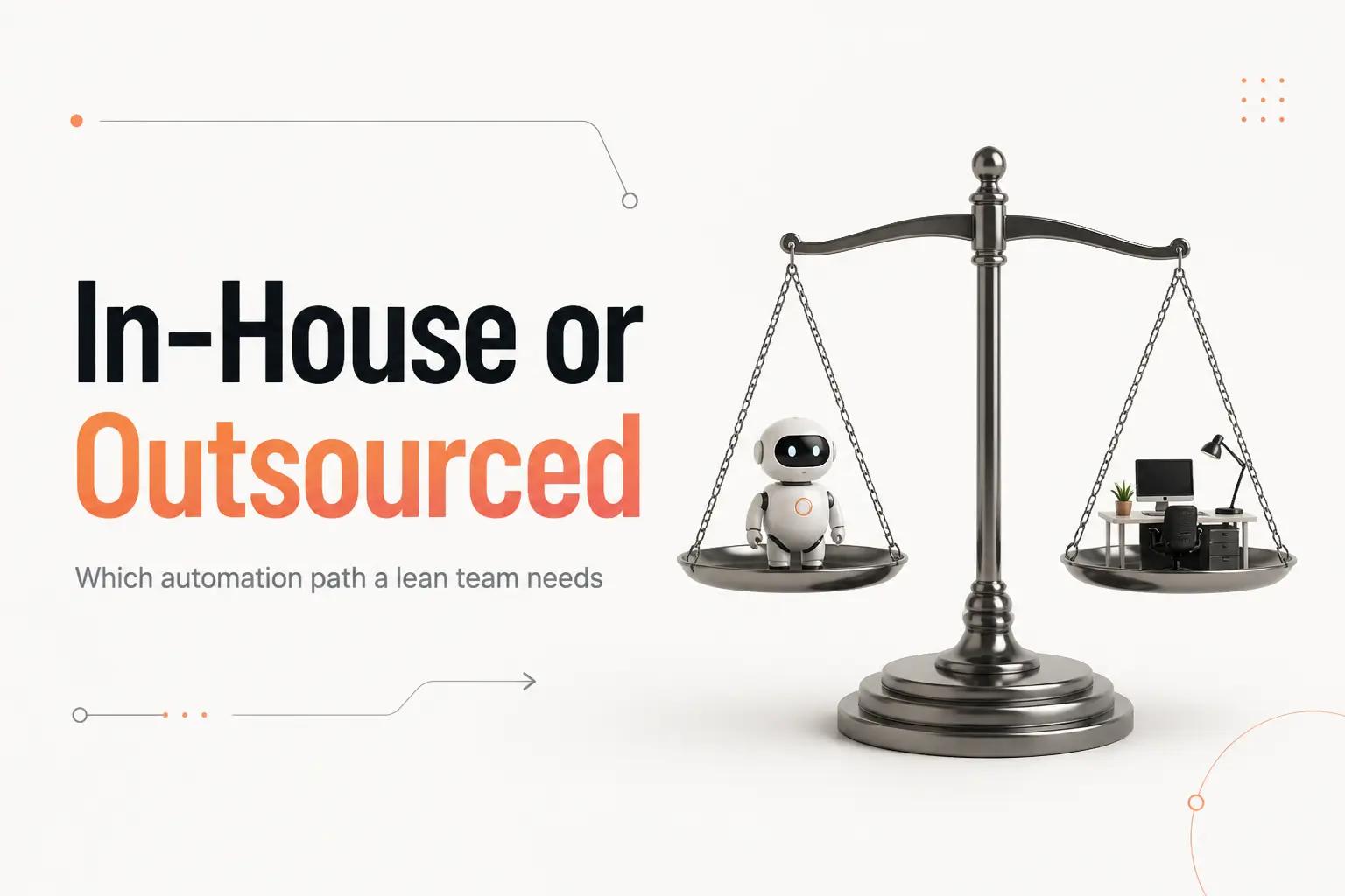 Illustration for In-House vs Outsourced Automation: Which One a Lean Team Needs