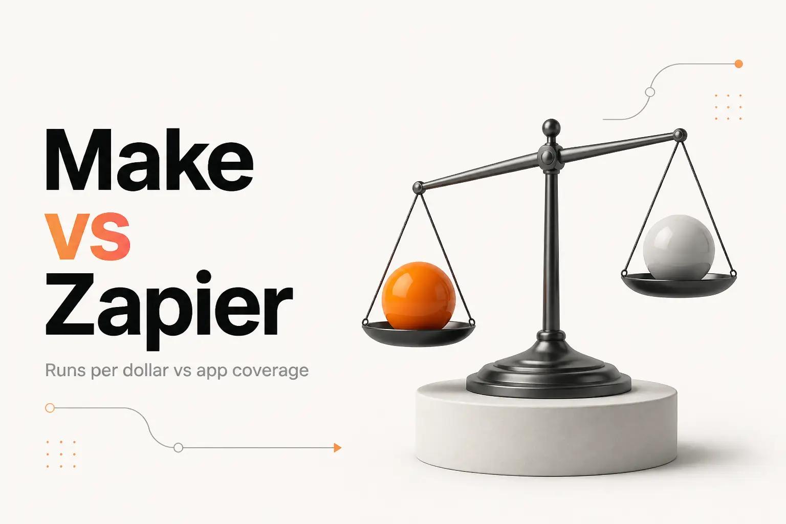 Illustration for Make vs Zapier: Which Automation Tool for a Lean Team?