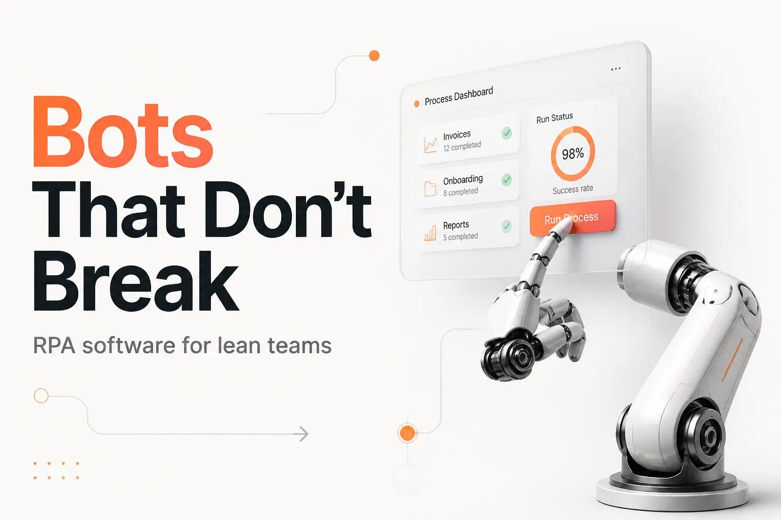 Illustration for The Best Robotic Process Automation Software for Lean Teams