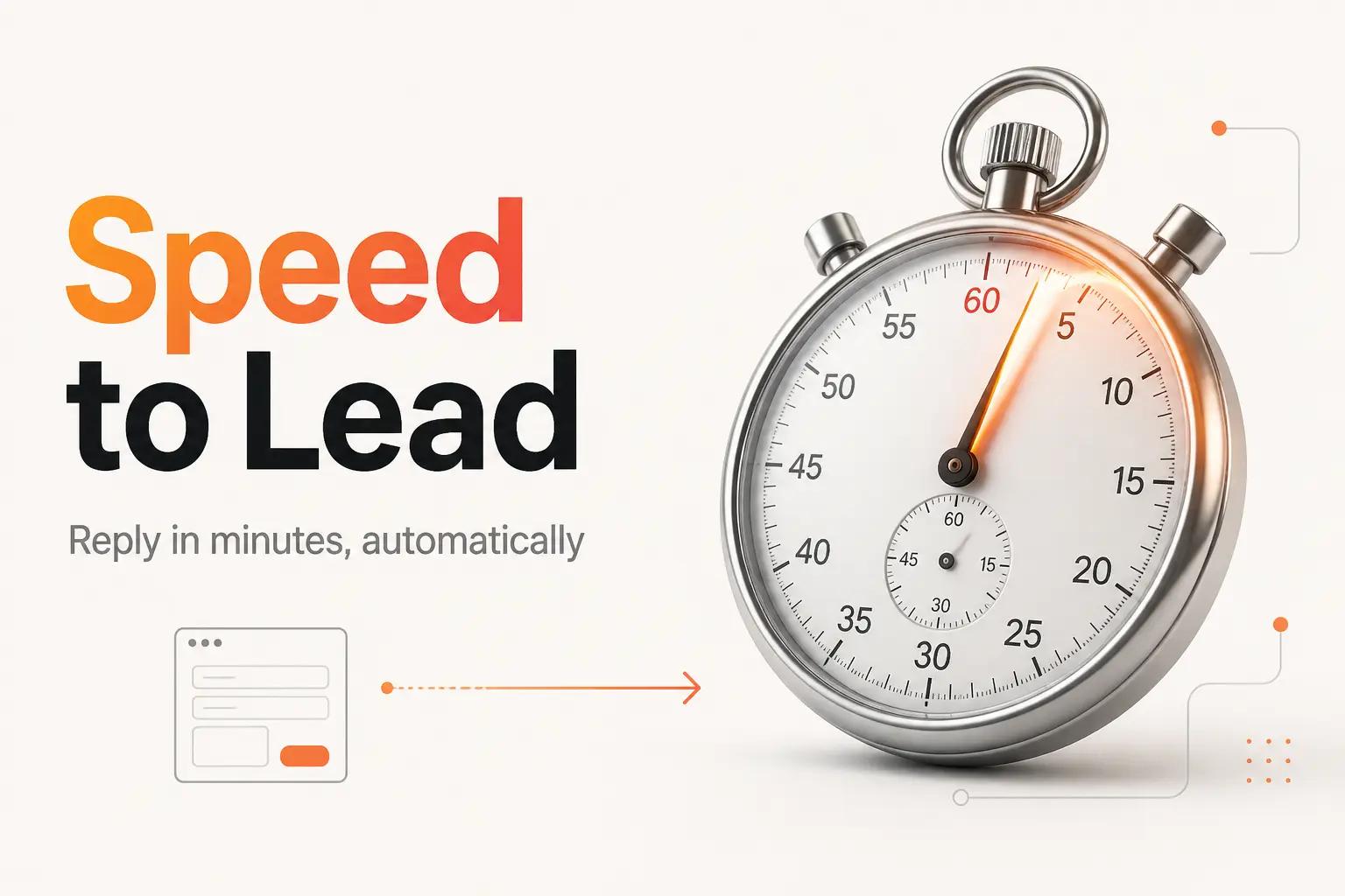 Illustration for Speed to Lead: How to Reply in Minutes, Automatically